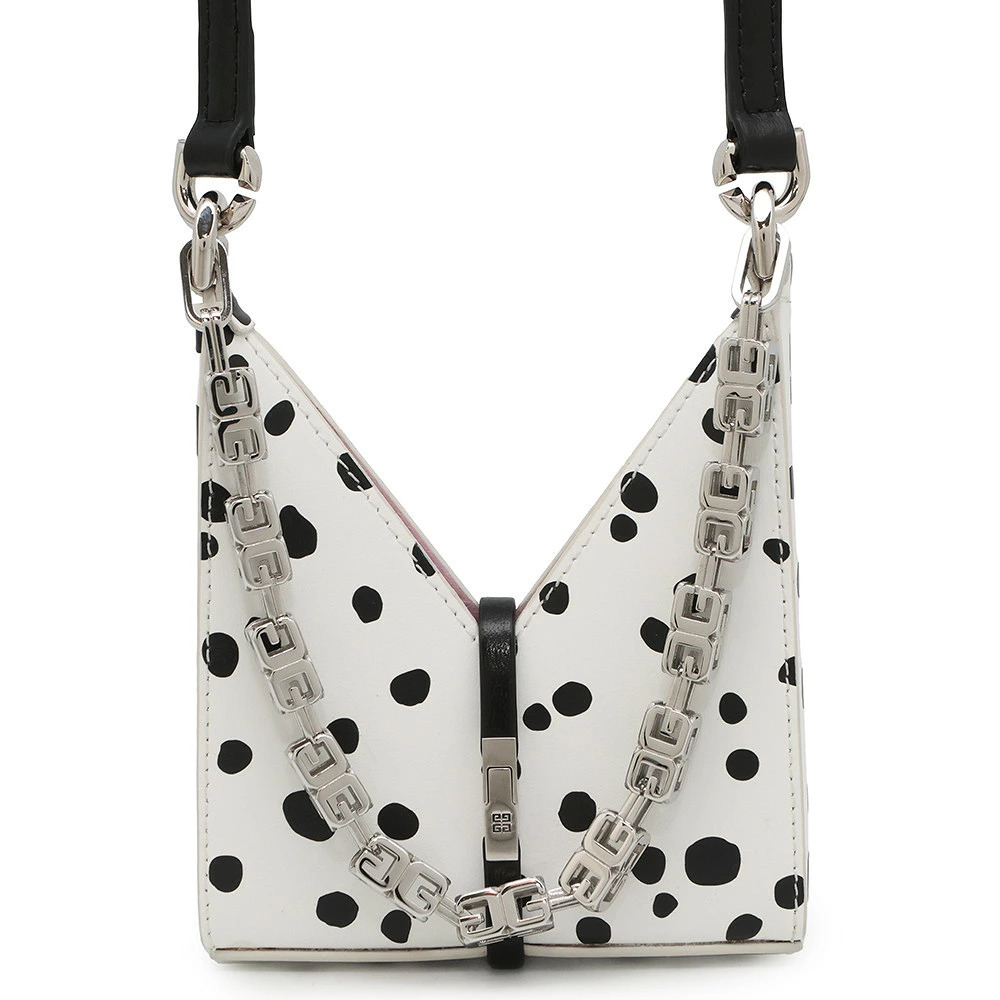 Givenchy Cutout Handbag White Black Bag